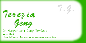 terezia geng business card